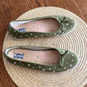 Keds Flat Polka Dots  Balletcore  Slip-on Loafer size 8